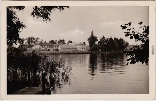 Teupitz Teupitzsee mit ehemaligem Schloss Foto Ansichtskarte  1960