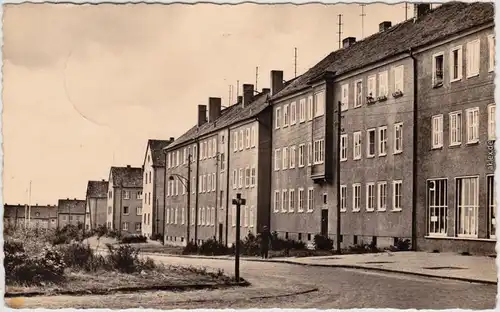 Benndorf Wielhelm-Pieck-Straße Fotokarte Mansfeld Südharz1961