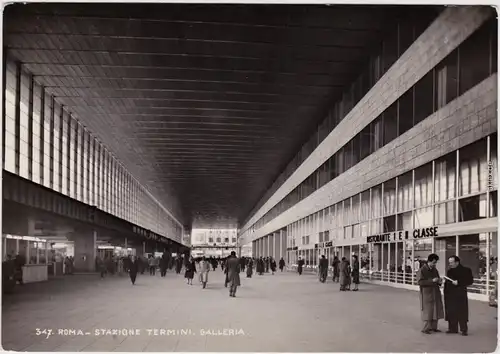 Rom Roma Stazione Terminus - Galleria  Postcard Ansichtskarte Bahnhof   1978