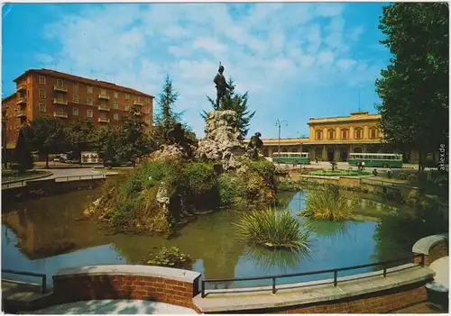 Parma Vittorio Bottego Denkmal und Bahnhof Ansichtskarte Postcard  1985