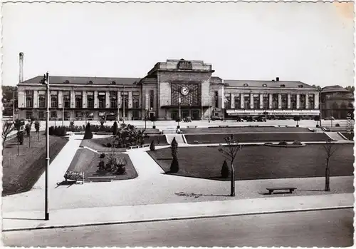 Mülhausen Mulhouse Bahnhof / La Gare Ansichtskarte Elsaß 1940