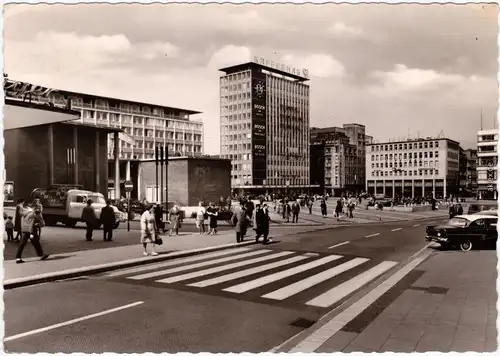 Essen (Ruhr) Gildenplatz - belebt  Foto Anichtskarte 1962