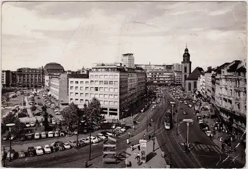 Ansichtskarte Frankfurt am Main Goetheplatz, Rathenau-Platz und Roßmarkt 1963