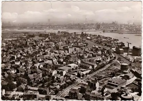 Foto Ansichtskarte Homberg Duisburg Luftbild 1964