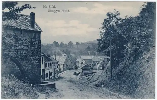 Nideggen (Eifel) Dorfstraße Ansichtskarte b Düren 1908