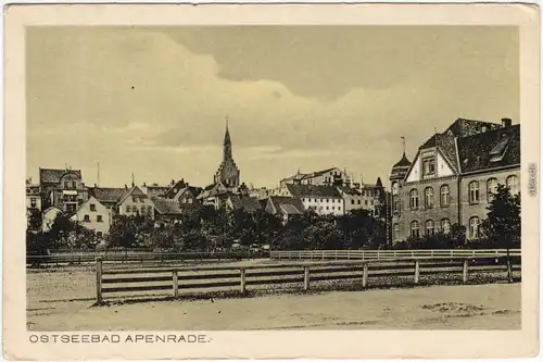 Apenrade Aabenraa  Åbenrå Stadtpartie Danmark  1917
