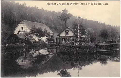 Ansichtskarte Eisenberg (Thüringen) Partie an der Naupoldsmühle 1910