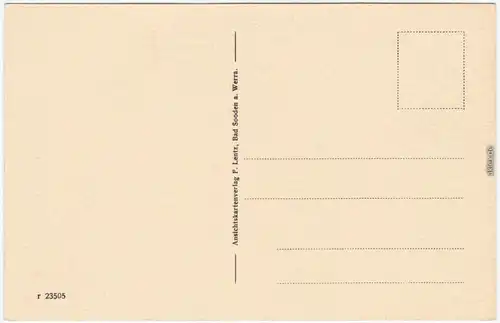 Bad Sooden Allendorf Kirchstraße  RB Kassel Ansichtskarte  1922