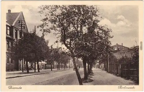 Ansichtskarte Diemitz Halle (Saale) Partie in der Berliner Straße 1914