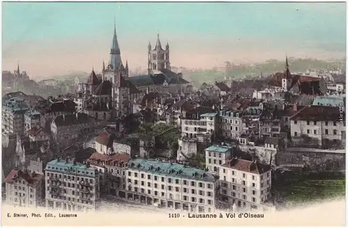 Lausanne Lausanne à Vol d'Oiseau 1908