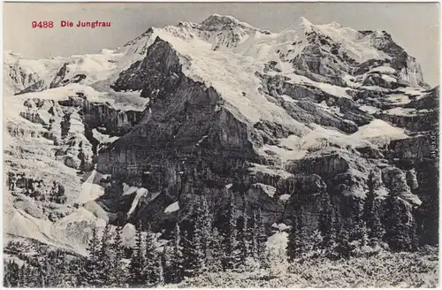 Grindelwald Jungfrau Ansichtskarte Kanton Bern 1908