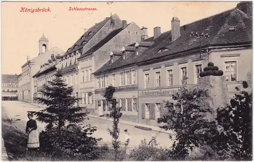 Königsbrück Kinspork Schloßstraße, Schuh-Lager b Kamenz Ottendorf Okrilla 1916
