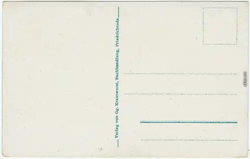 Ansichtskarte Friedrichroda Blick vom Kurhaus 1914