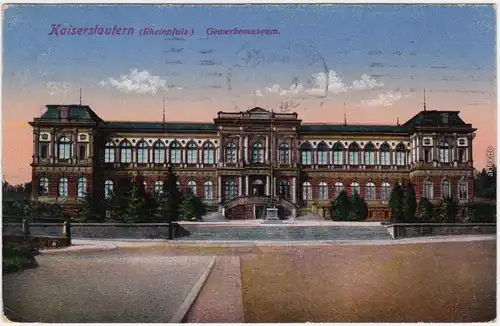 Ansichtskarte Kaiserslautern Gewerbemuseum 1917