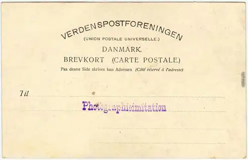 Carte Postale Hillerod Hillerød Schloss Frederiksborg 1900