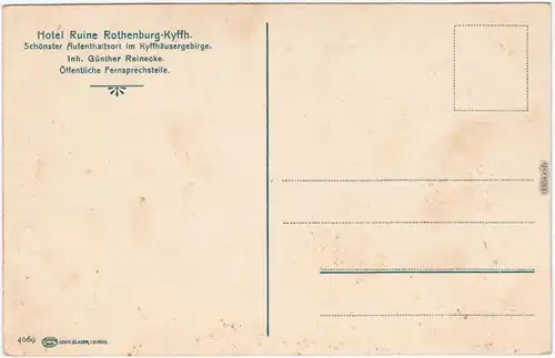 Kelbra (Kyffhäuser) 5 Bild: Kyffhäuser Ansichtskarte 1914