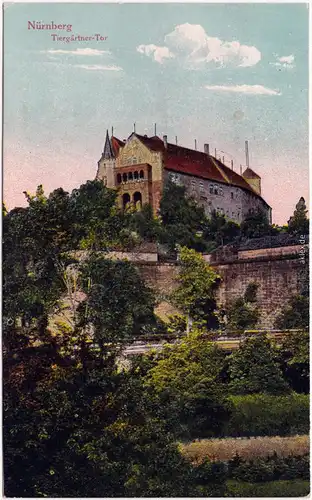 Ansichtskarte Nürnberg Patie am Tiergärtner Tor 1914