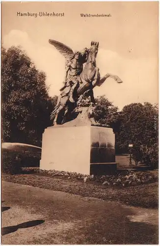 Uhlenhorst Hamburg Partie am Walkürendenkal  Ansichtskarte  1915