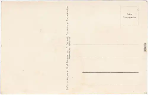 Garmisch-Partenkirchen Blick auf Partenkirchen  Foto Ansichtskarte 1932