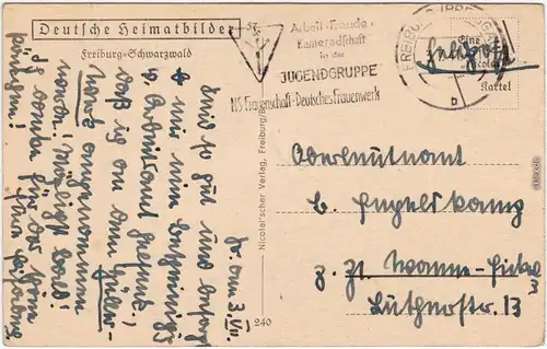 Freiburg im Breisgau Laubengang des historischen Kaufhauses g Feldpost 1941