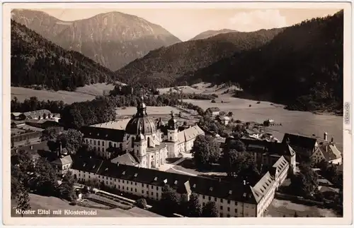 Ettal Kloster Ettal Klosterhotel Foto Ansichtskarte  1949