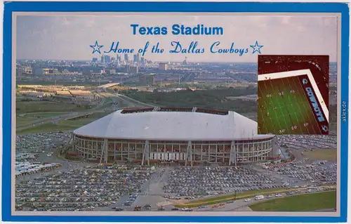 Dallas Texas Stadium Vintage Postcard Ansichtskarte 1982