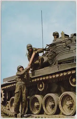 Approvisionnement en munitions d un M 47 Militär Belgien Belque  Panzer 1967