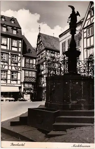 Bernkastel-Kues Berncastel-Cues Partie am Marktbrunnen 1955 