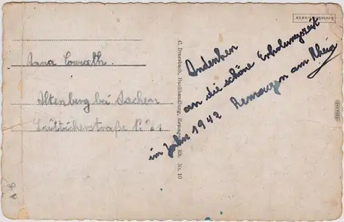 Remagen Marienbrunnen im Hof Ansichtskarte 1942