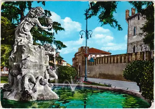 Thiene Fontana di Bacco Venetien Ansichtskarte 1962