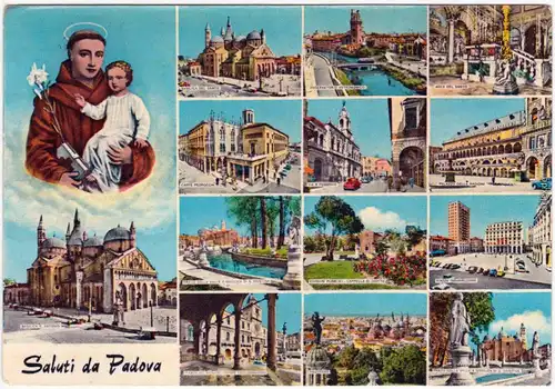 Padua Padova Mehrbildkarte 1965