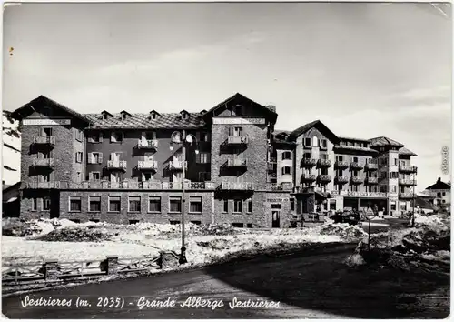 Fotokarte Sestriere Sestrières Grande Albergo Sestrieres 1961