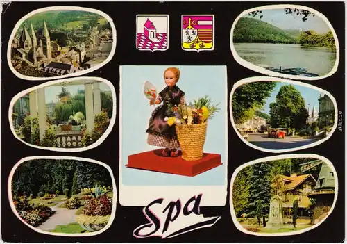 Spa (Stadt) Spa (kêr) (Spå / Spâ) Mehrbild mit Puppe 1985
