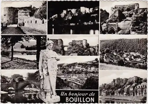 Beulen Bouillon Ville et le Château, Staute de Godefroy de Bouillon 1968
