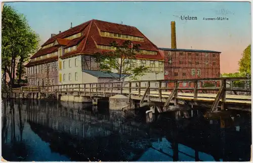 Uelzen Aussen-Mühle 1913 Ansichtskarte Luna