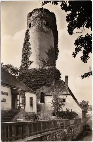 Oschatz Heimatmuseum mit Turm der alten Stadtmauer 1960 