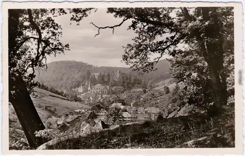 Stolberg (Harz) Panorama vom Berg Ansichtskarte  1952