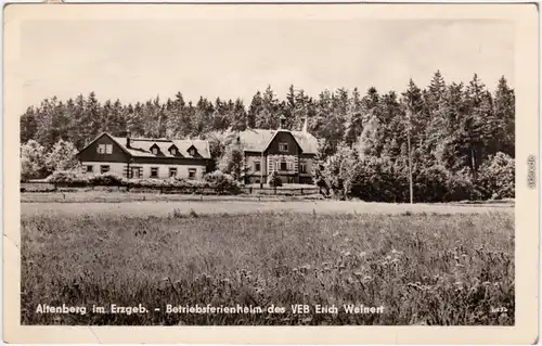 Altenberg (Erzgebirge) Betriebsferienheim des VEB Erich Weinert 1960 