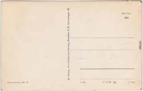 Altenberg (Erzgebirge) Betriebsferienheim des VEB Erich Weinert 1960 