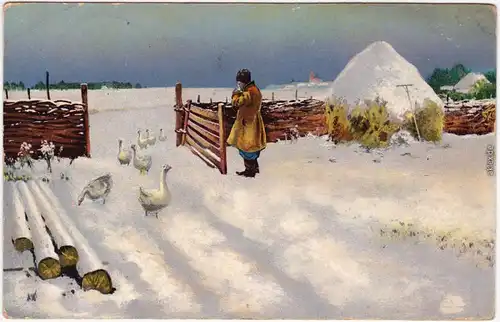 Ukraine (Allgemein) Les typs et les vues Ukraine Winter  1911