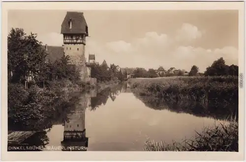 Foto Ansichtskarte Dinkelsbühl Bäuerlinsturm 1934