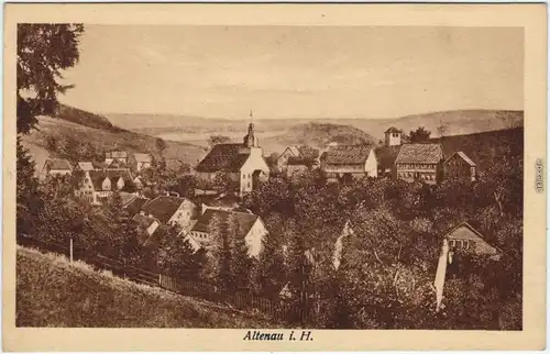 Altenau, Bergstadt Partie an der Stadt Ansichtskarte Harz 1922