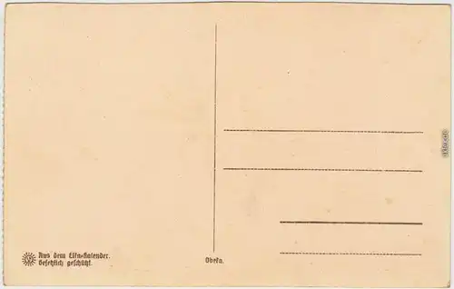 Kiel Hof in der Rehdenstraße Steindruck Künstlerkarte 1922