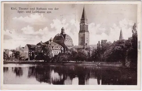 Kiel Theather von der Sparkasse (Karte zum Deutschen Sparkassentag) 1927 