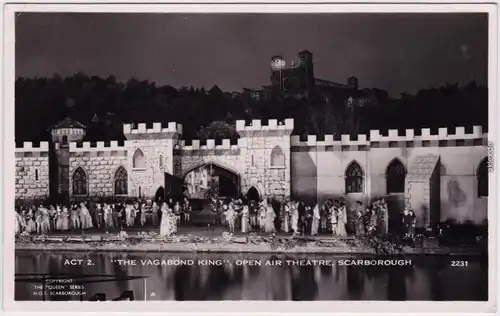 Foto Postcard Scarborough Open Air Theatre: The Vagabond Kind 1934