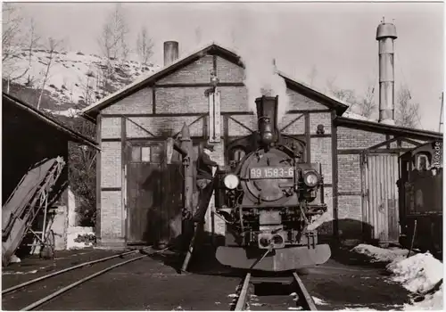 Jöhstadt (Erzgebirge) Schmalspurbahn Wolkensteinn-Jöhstadt schuppen 1974/1985