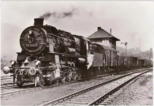 Schwarzenberg (Erzgebirge) Dampflokomotive Baureihe 58 1934  nach Aue 1975/1983