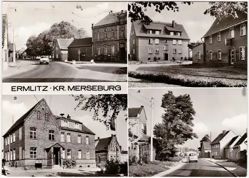 Ermlitz Schkopau Ammendorfer Straße Oberthau, Gaststätte Apitzsch, Schule 1980