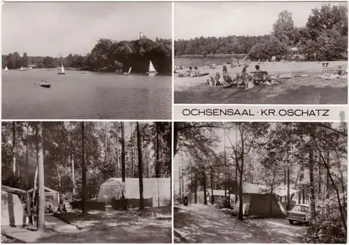 Ochsensaal Dahlen Dammühlenteich Freibad / Campingplatz in Dahlener Heide 1984