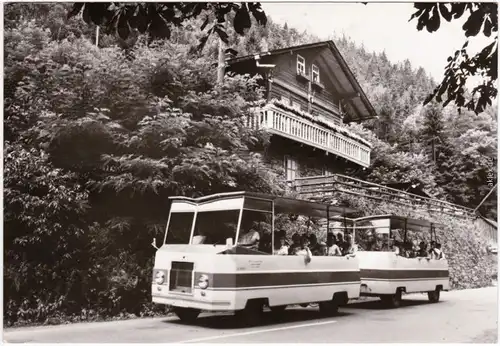 Foto Ansichtskarte Schwarzburg Schwarzaexpreß am Schweizerhaus 1980